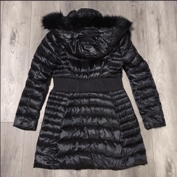 Laundry shelli segal fur lined hooded puffer coat - Picture 5 of 8